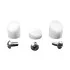 Bouchons gardes boue blanc et 3 vis inox Xiaomi M365 & Pro pour trottinette électrique - wattiz