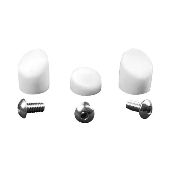 Bouchons gardes boue blanc et 3 vis inox Xiaomi M365 & Pro pour trottinette électrique - wattiz