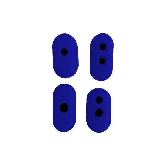 Lot de 4 bouchons protection câbles bleu Xiaomi M365 & M365 Pro pour trottinette électrique - wattiz