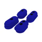 Lot de 4 bouchons protection câbles bleu Xiaomi M365 & M365 Pro pour trottinette électrique - wattiz