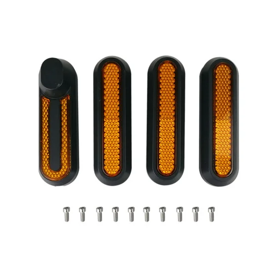 Caches Xiaomi Pro2 Mi3 x4 pcs orange pour trottinette électrique - wattiz