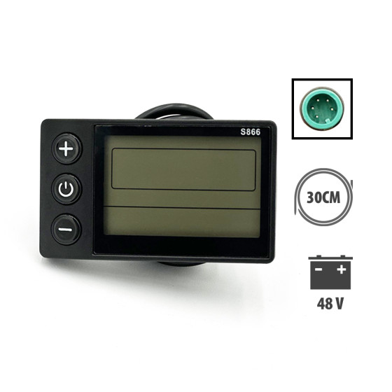 Display S866 E-cross Connecteur Etanche Cable Long pour trottinette électrique - wattiz