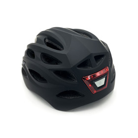 Black bike/scooter helmet with LED