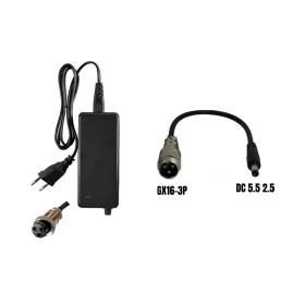 PACK Cargador 36V ➡️ 42V / 2A (Conector DC 5.5*2.5MM) Wispeed