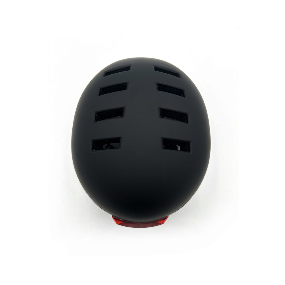 Casco scooter negro con LED