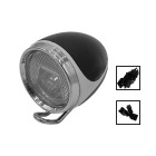 Lampe LED et klaxon chrome pour trottinette électrique - wattiz