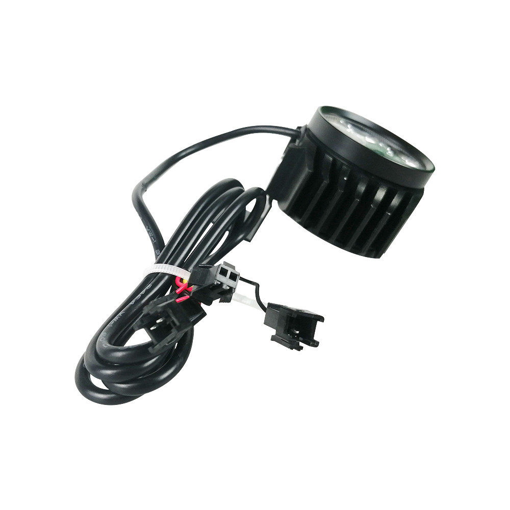 Luz LED y bocina delantera negra