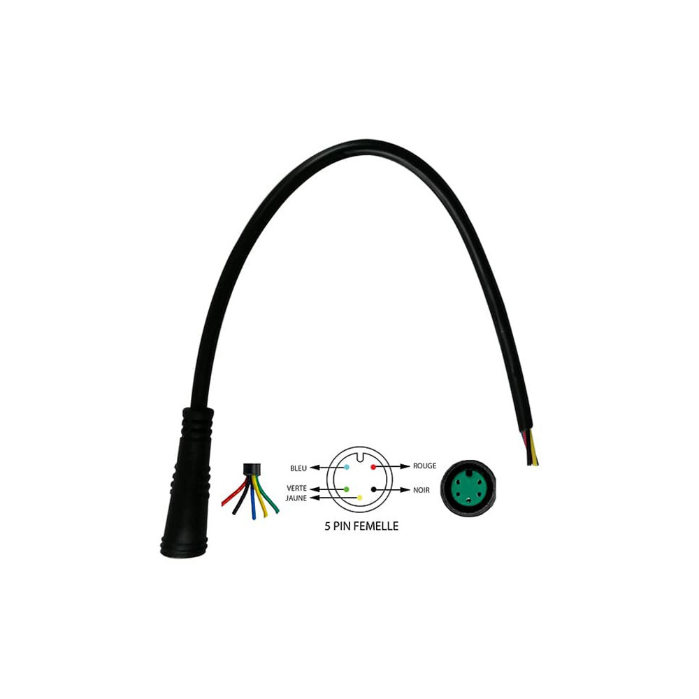 Waterproof 5-pin female connector
