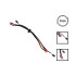 Cable Etwow liaison batterie au controleur (2+2 pins) pour trottinette électrique - wattiz