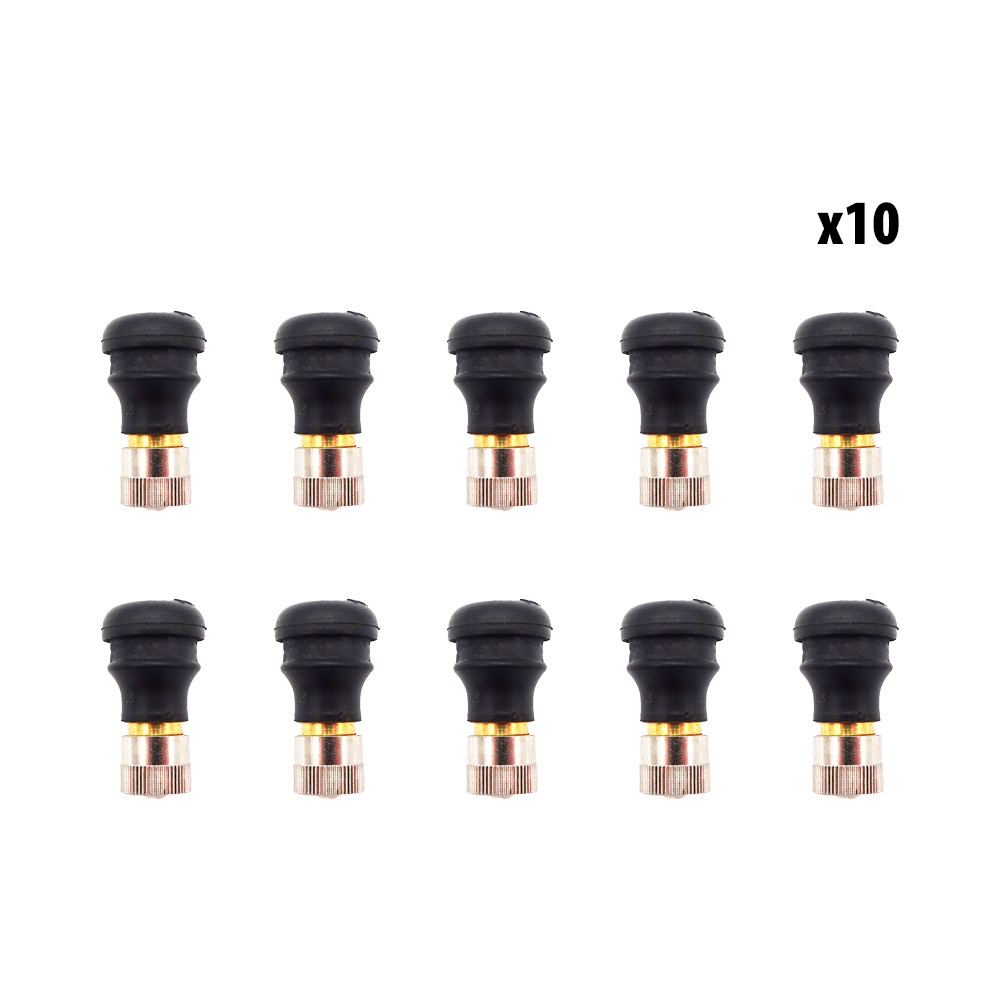 Válvulas Tubeless 22,5mm X10pcs