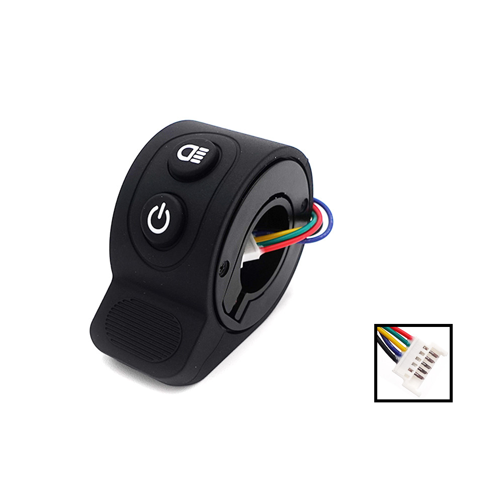 Botón ON/OFF del acelerador + Luces