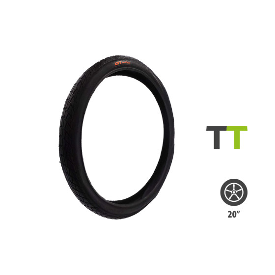 Pneu 20x1.75 (47-406) pour trottinette électrique - Wattiz