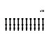 Valves Presta 44mm  X 10 pcs pour trottinette électrique - wattiz