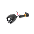 Lampe LED et klaxon avant noir pour trottinette électrique - wattiz