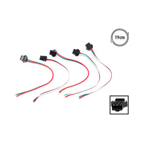 3-poliger JST-Stecker mit weiblichem Kabel x5