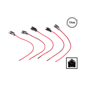 3-poliger JST-Stecker mit männlichem Kabel x5