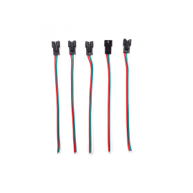 3-poliger JST-Stecker mit männlichem Kabel x5