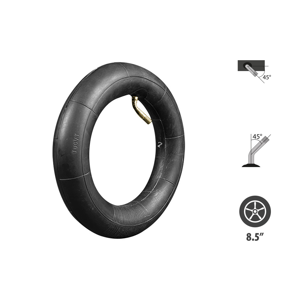 Cámara de aire 8.5x2 llanta 134 mm válvula 45x45°