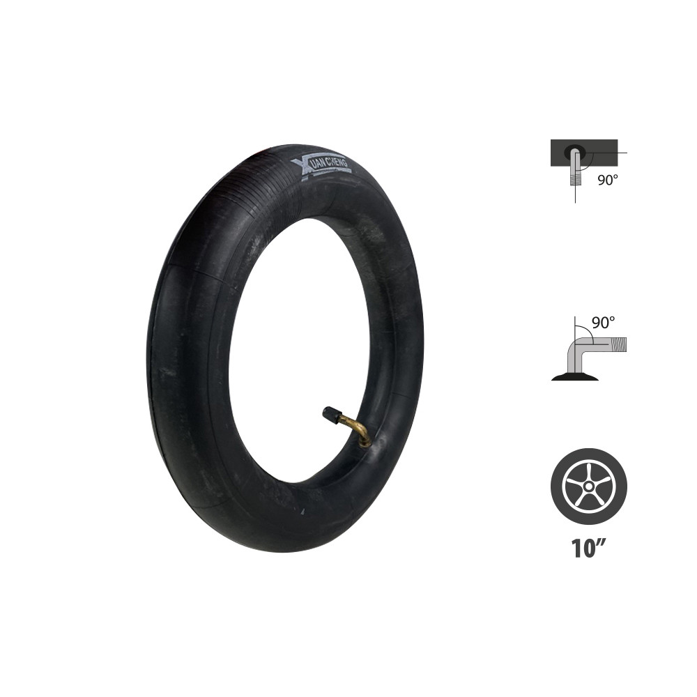 Reinforced 10x2.125 inch inner tube 90x90° valve