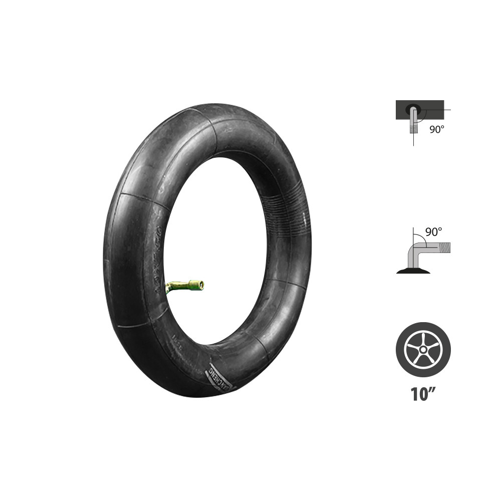 Reinforced inner tube 10x2.50 90x90°