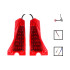 Luces intermitentes traseras LED Kugoo M4