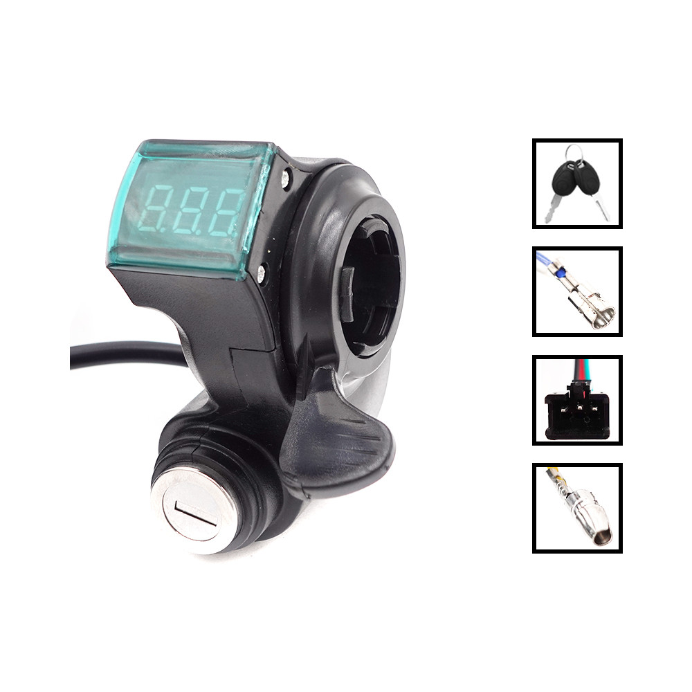 Schlüsselschalter Voltanzeige mit JST-Gashebel