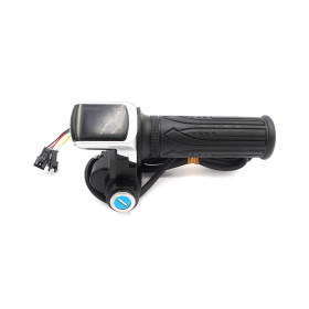 Mangos aceleradores para bicicleta sin pedales con llave y pantalla LED 48V