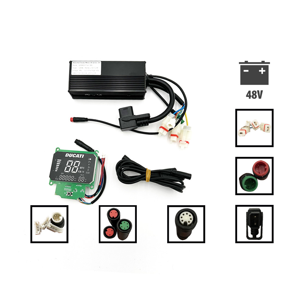 Kit Display y controladora Ducati 48V Scramble E-Cross enchufe C18