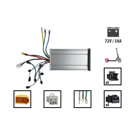 Controleur bimoteurs Damao 72v 50A pour trottinette électrique - wattiz