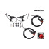 4 Piston Hydraulic Brake Kit FRV Waterproof Connector (2 Left Calipers)