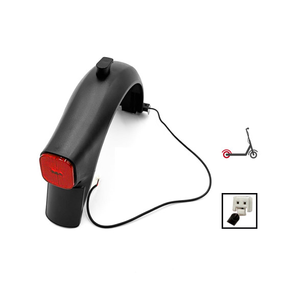Garde boue arriere avec LED Ninebot F40 pour trottinette électrique - wattiz