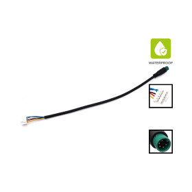 Waterproof connector display cable