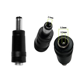 Adaptador de DC5,5-2,5 mm a 2,1 mm