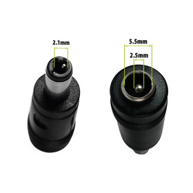 Adaptador de DC5,5-2,5 mm a 2,1 mm