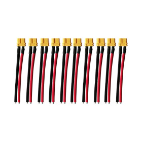 Conectores XT60 con cable de 10cm X 10 unidades