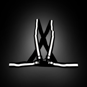 Gilet signalisation bandes reflechissantes - noir pour trottinette électrique - Wattiz