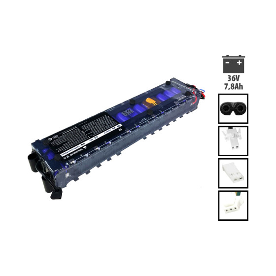 Batterie LG Xiaomi 36v 7,8Ah BMS connecté M365, 1S, essential pour trottinette électrique - Wattiz