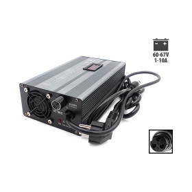 Chargeur rapide 60V pour 67V 1-10A GX16-3P pour trottinette électrique - wattiz
