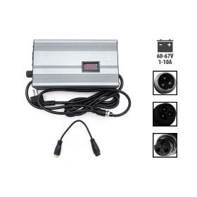 Chargeur rapide 60V ➡️ 67V 1-10A  LP-16 pour trottinette électrique - wattiz