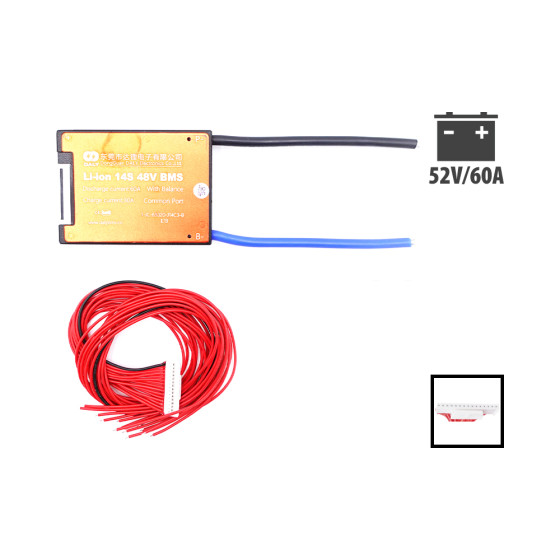 BMS Dali 52V 14S 60A pour trottinette électrique - wattiz