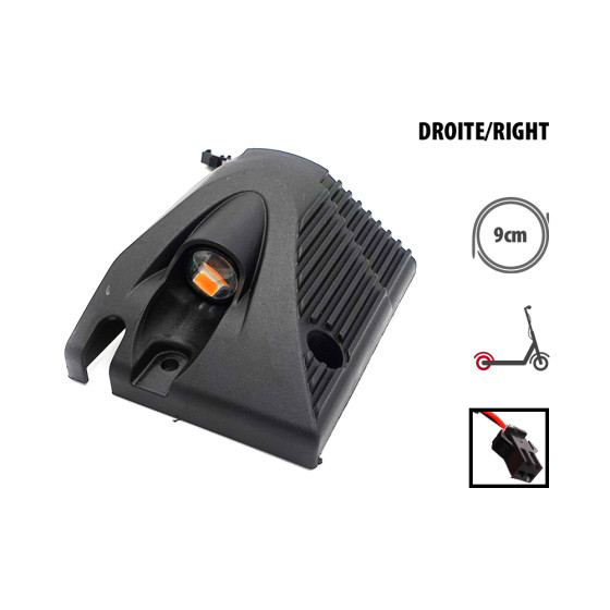 Cache plastique et LED arriere droite Kukirin G2 Master pour trottinette électrique - Wattiz