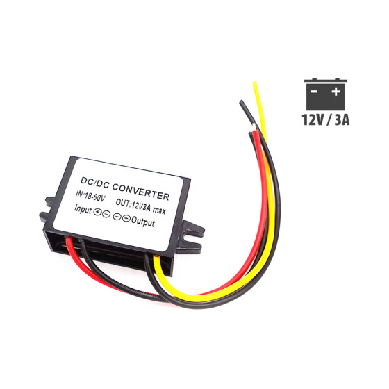 Convertisseur tension DC (12V-3A) pour trottinette électrique - wattiz