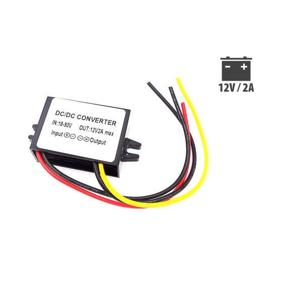 Convertisseur tension DC (12V-2A) pour trottinette électrique - wattiz