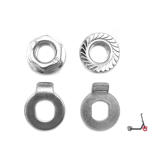 Ecrous roue avant Xiaomi (x2) pour trottinette électrique - Wattiz