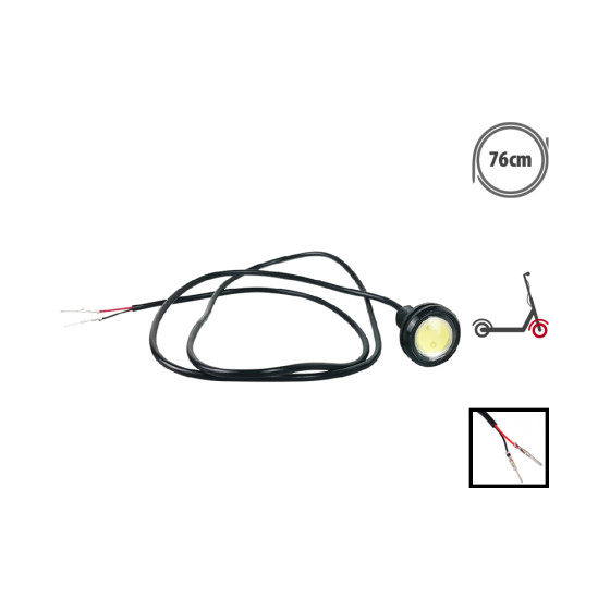 LED avant pour tous modèles Z (Jaune) pour trottinette électrique - Wattiz