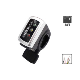 Gachette Accelerateur indicateur Batterie 48V pour trottinette électrique - wattiz