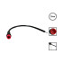 Conector estanco de 2 pines macho