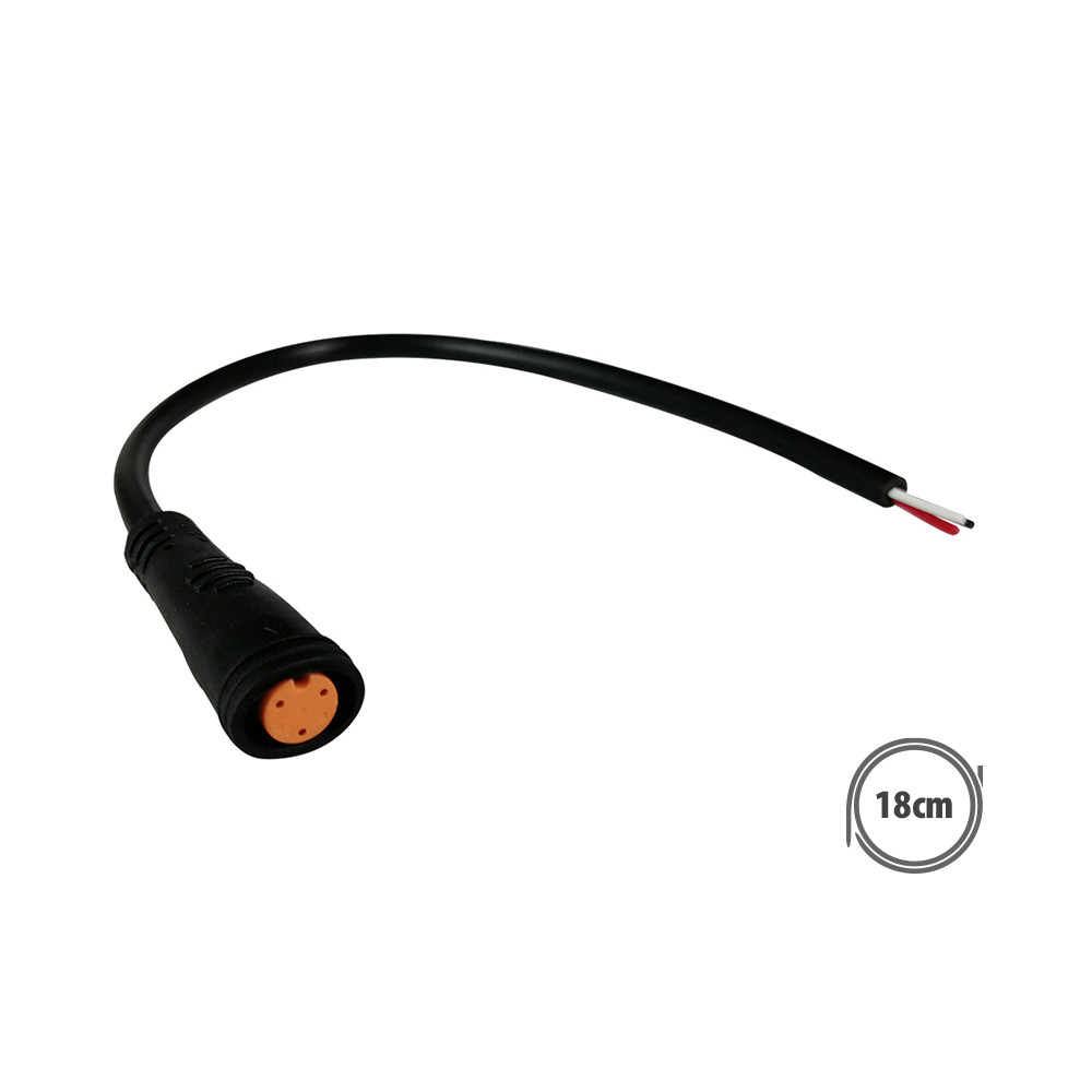 Waterproof 3-pin female connector