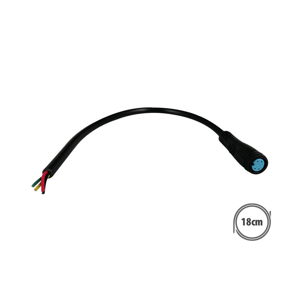 Conector estanco de 4 pines hembra