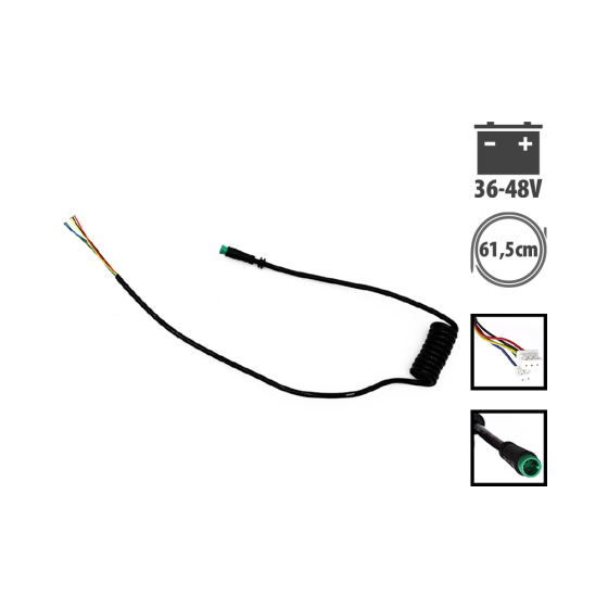 Cable data connecteur etanche Etwow 36/48V pour trottinette électrique - wattiz